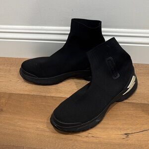 Neil Barrett Black High-Top Men's Shoes laceless size 10